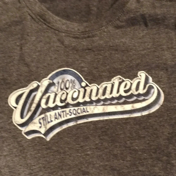 Vaccinated and Still Anti Social Tee Shirt - Picture 6 of 6
